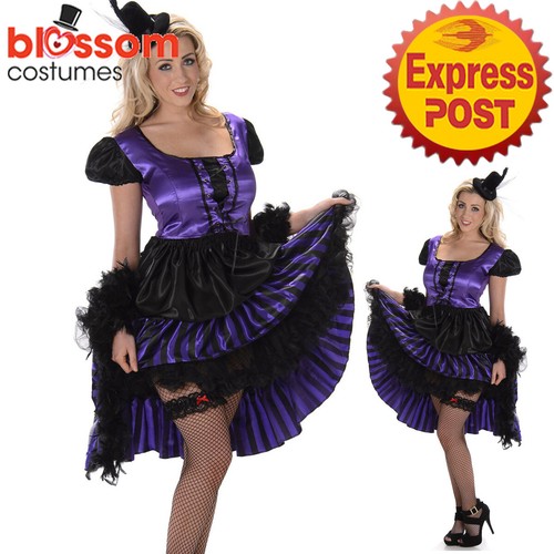 Ca1493 purple saloon girl - purple,