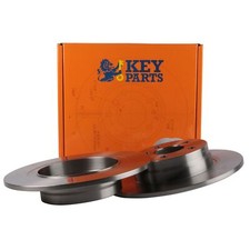 2x Brake Discs Solid For