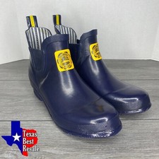 Joules Original The Amazing Wellibob Blue Rainboots Women Size 7