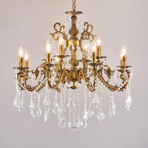 Antique zink alloy - antique, crystal