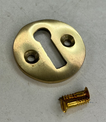 Open key hole escutcheon - open, plate