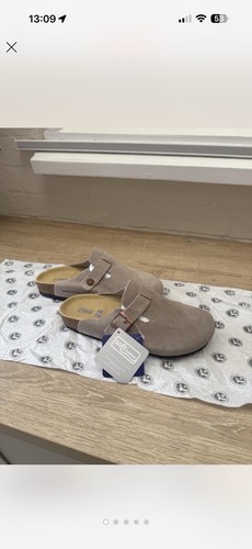 Birkenstock boston mules taupe - mules,