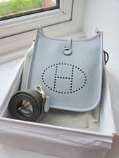 Hermes Mini Evelyne 16 in Bleu