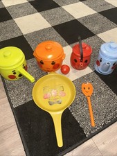 Rare Set Tanda Toys cook set England Pots Pans Spoon blow molds