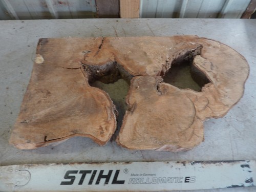 Spalted beech slab river - spalted,