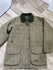 Ladies Saddle Green Tweed Wool
