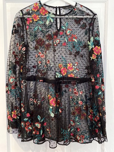 Zara woman black - black, sheer