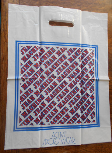 Vintage plastic carrier bag - plastic,