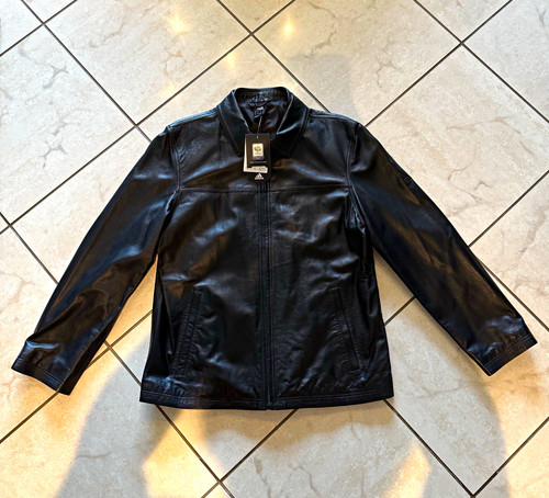 Vintage adidas leather jacket - leather,