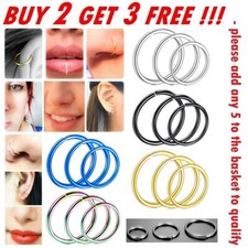 Nose Ring Surgical Steel Hoop