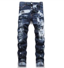 Men's Dark Blue Denim Jeans