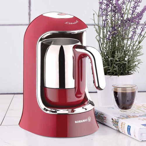 Korkmaz coffee maker red - korkmaz,