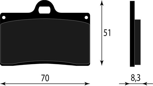 Front brake pad - front, ducati