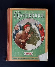 CHATTERBOX 1916 Annual Book Wells Gardner Vintage Childrens Illustrated Hardback
