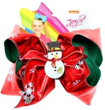 Christmas Snowman Bow 8" Jojo