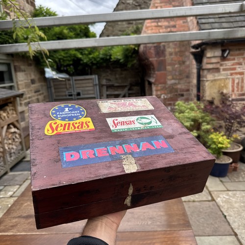 Vintage fishing box folding - vintage,
