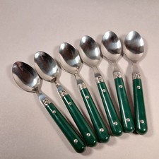 6 x Viners Green Handled