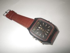 Timex "Marathon" Digital/Analog-New Bat.-New 2-Piece Leather Strap