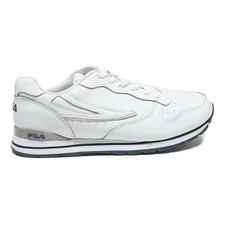 FILA Mens Leather Trainers White UK 7 Casual Classic Comfortable Lightweight