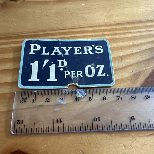 Player vintage metal tobacco - player's,