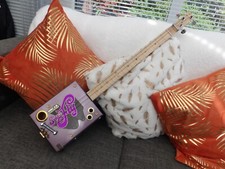 3 STRING HOMEMADE FRETTED ACOUSTIC/ELECTRIC CIGAR BOX GUITAR