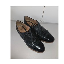 Clarks Size 6D black brogues lace up shoes womens