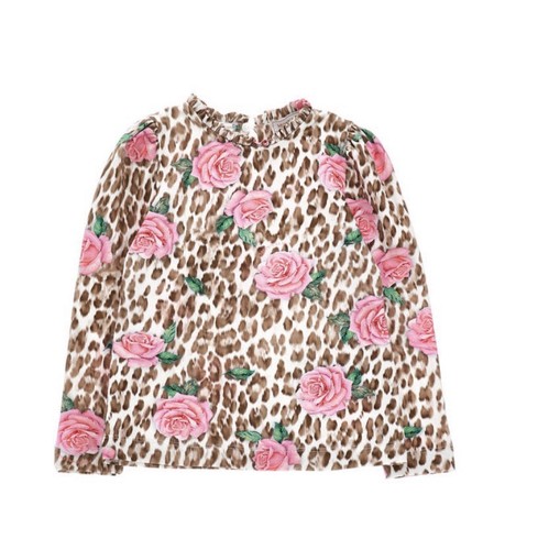 Monnalisa floral jersey - floral, t