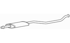 Centre Exhaust Middle Silencer