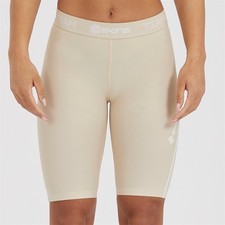 Skins Womens DNAmic Force Compression Half Tights Small Beige Performance Fit