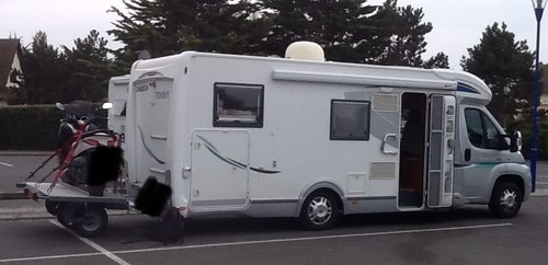Single motorbike trailer used - single,