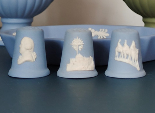Wedgwood jasperware thimbles - wedgwood,