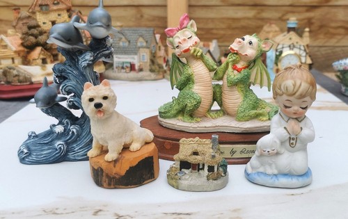 Vintage figurines dolphins - ,