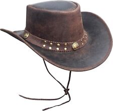 Cowboy Hat Mens Real Leather
