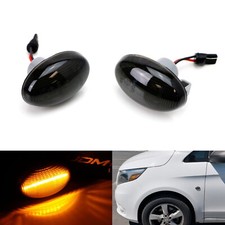 Smoked Lens Amber LED Side