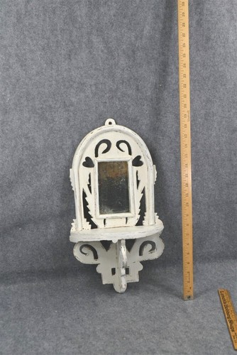 Antique mirror shelf carved - mirror/shelf,