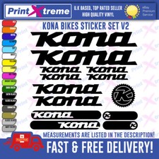 KONA BIKES Vinyl Decals, Stickers, Mountain Bike Cycling Bmx, HIGH QUALITY V2