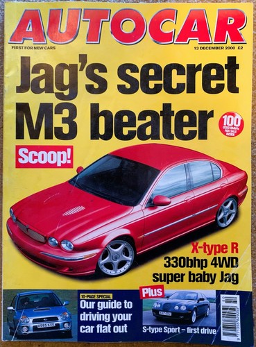Autocar magazine dec - magazine, 13-dec-00