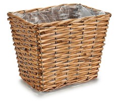 18cm Small Brown Wicker Flower