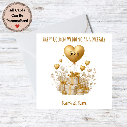 Personalised golden wedding - personalised,