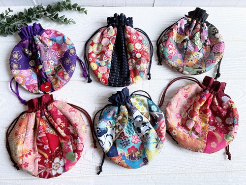 Kimono mini pouch drawstring - mini, pouch,