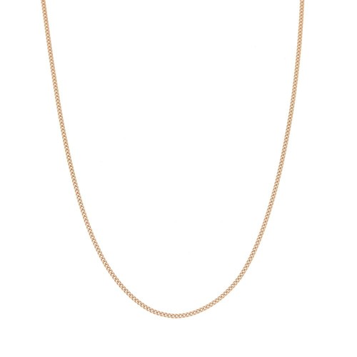 Ladies 9ct rose gold curb - 9ct,