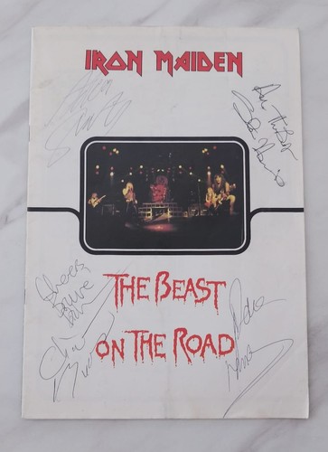 Iron maiden rare signed beast - signed,