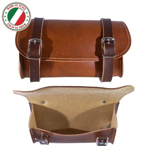 Bike brown saddle bag vintage - saddle,