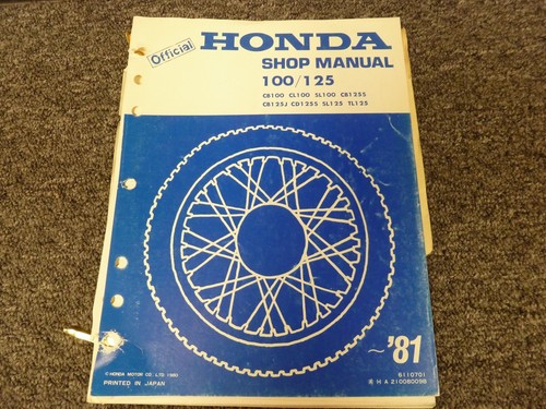 1981 honda cb100 - cb100, sl100