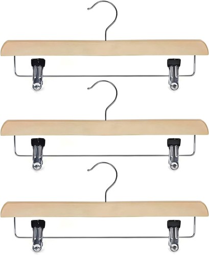 Wooden skirt trouser hangers - skirt,
