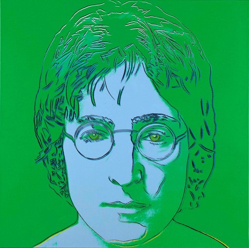 Andy warhol john - lennon, green