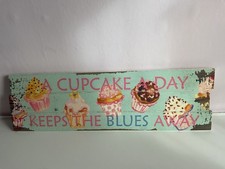 Shabby Chic Distressed  Wooden Kitchen Wall Plaque/Sign