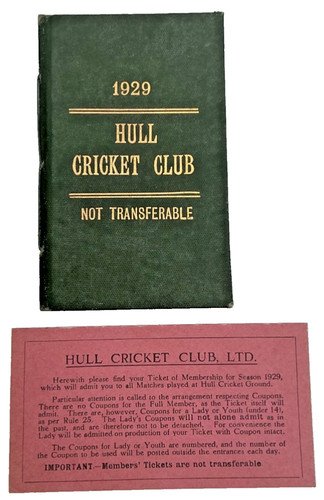 Hull cricket club 1929 - hull,