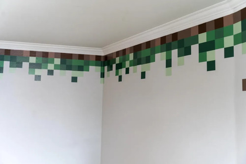 Minecraft adhesive wall - adhesive, border