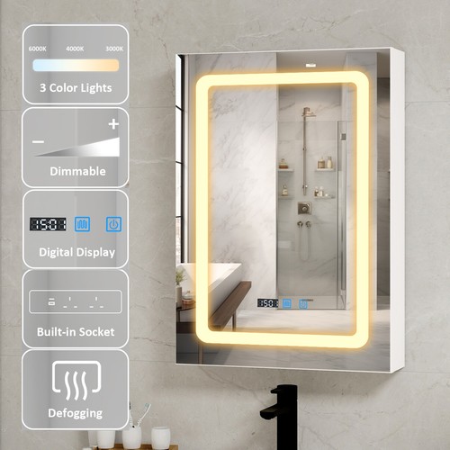 Led bathroom mirror cabinet - bathroom,